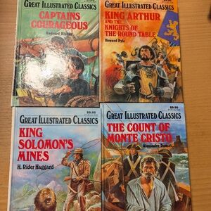 Great Illustrated Classics Book Bundle Of 4 Hardcover